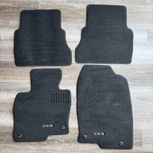 MAZDA CX-5 Floor Mats OEM 2017-Current Carpet Black Set 4 out of 4 KBG6-68G40